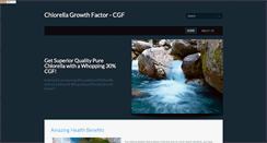 Desktop Screenshot of chlorellagrowthfactor-cgf.com